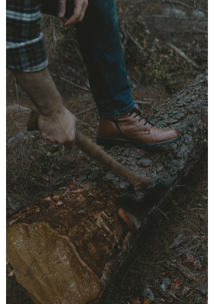 Erkek Nubuk Hakiki Deri Kışlık Bot – Taba, Fermuarlı, Kaymaz Kauçuk Taban, Şık & Rahat Stil indirimleri