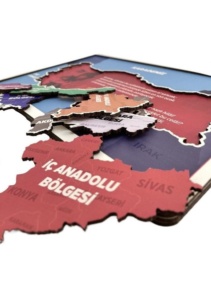 Benim Güzel Vatanım Bayrak 83044,AHŞAP Eğitici Oyuncak Puzzle