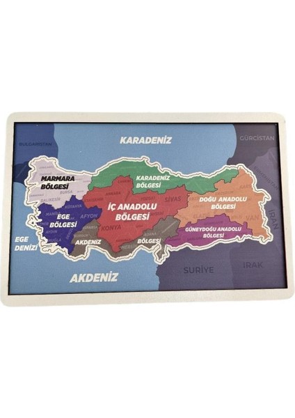 Benim Güzel Vatanım Bayrak 83044,AHŞAP Eğitici Oyuncak Puzzle