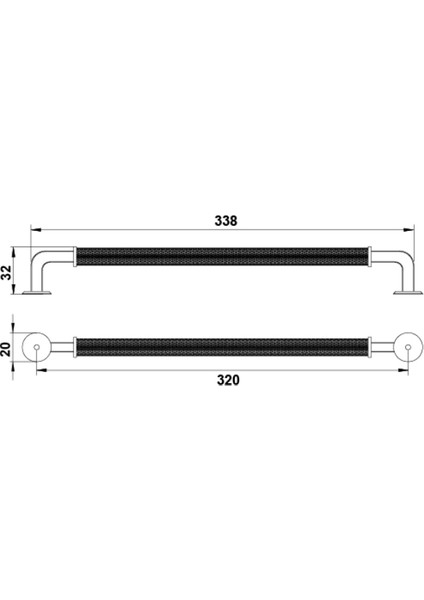 Aron Kulp Siyah Renkli 320MM fiyatları