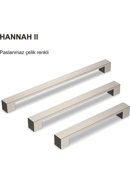 Hannah Kulp Inox Renkli 224MM modelleri
