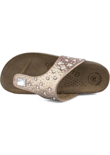 Taşlı Pudra Kız Çocuk Parmak Arası Terlik modelleri