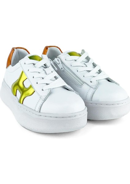 Deri Beyaz Renkli Hologram Kız Çocuk Günlük Ayakkabı fiyatları