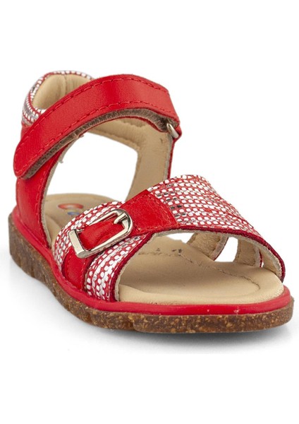 Deri Kırmızı Kız Çocuk Sandalet fiyatları