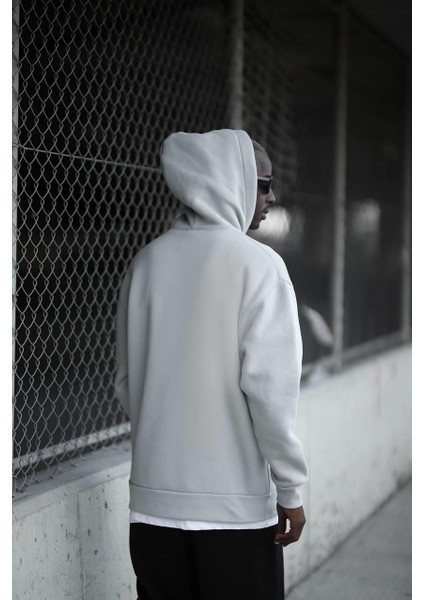 Kapşonlu 3 Iplik Kalın Içi Polarlı Oversize Kangru Cepli Erkek Sweatshirt fiyatları
