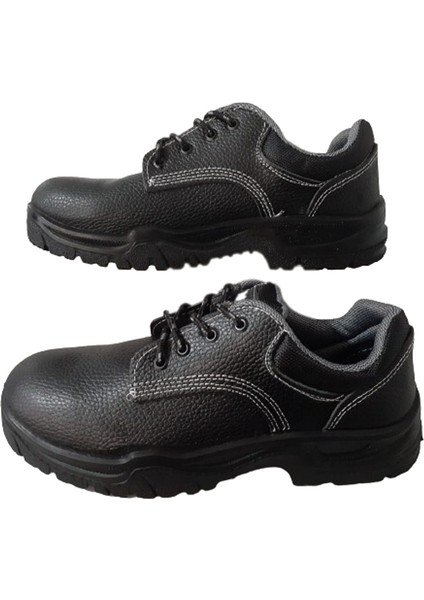 Erkek Siyah Bağcıklı Çelik Burunlu Iş Güvenlik Ayakkabısı indirimleri