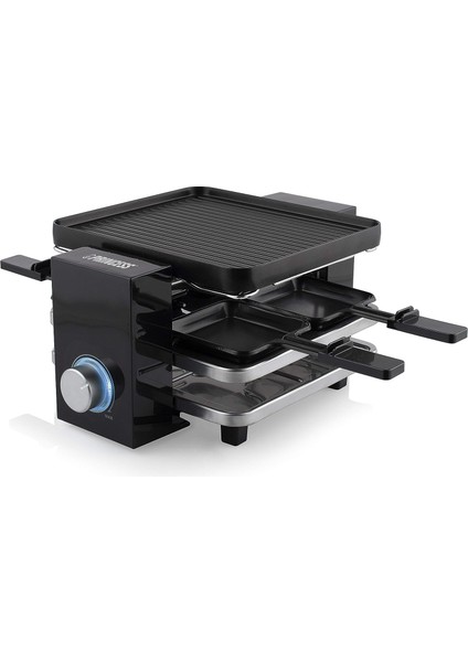 Piano 4 Çok Fonksiyonlu Raclette Izgara Siyah-4 KIŞILIK-700 W