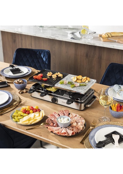 Deluxe 8 Çok Fonksiyonlu Raclette Izgara