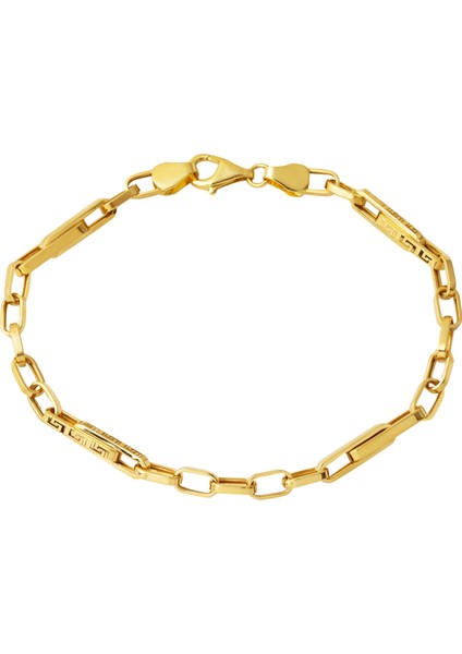 Versace Halkalı 14 Ayar Altın Bileklik