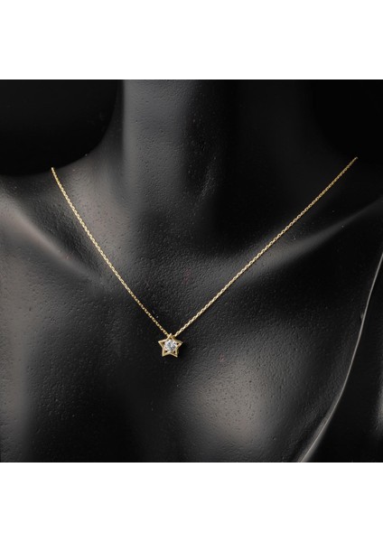 Yıldız Tasarım 14 Ayar Tek Taşlı Altın Set modelleri