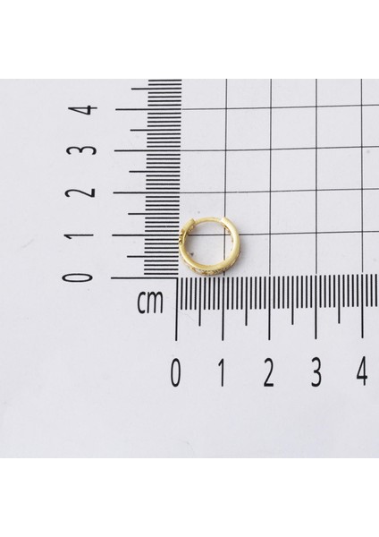 14 Ayar Mavi Papatyalı Altın Halka Çocuk Küpesi indirimleri