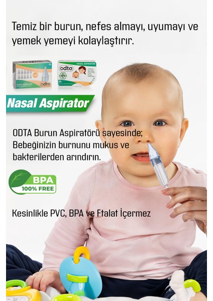 Burun Aspiratörü 22 Ekstra Sünger 12 Ekstra Yedek Başlık | Bebek Nazal Aspiratör