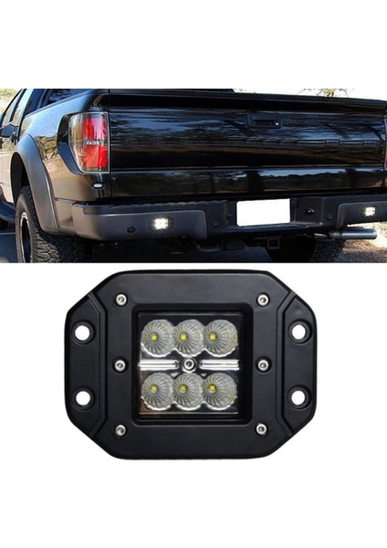 Off Road LED Projektör Çalışma Sis Lambası Gömme Tip Beyaz 6 Ledli ONG29