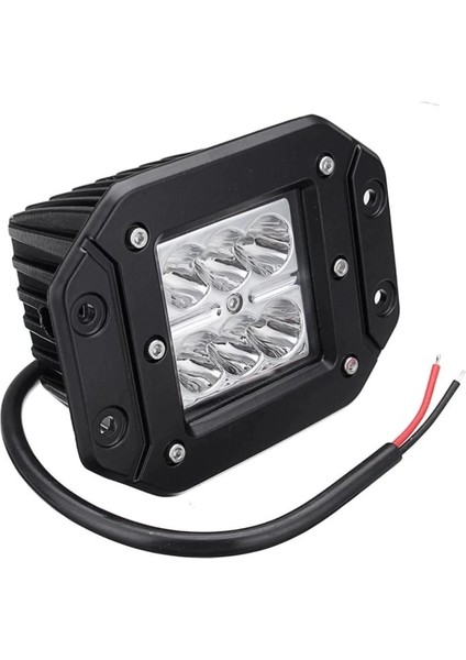 Off Road LED Projektör Çalışma Sis Lambası Gömme Tip Beyaz 6 Ledli ONG29