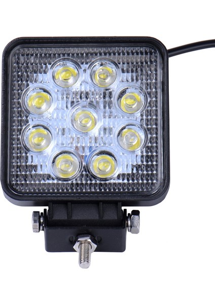 LED Projektör Çalışma Sis Lambası Kare 12V 9 Ledli