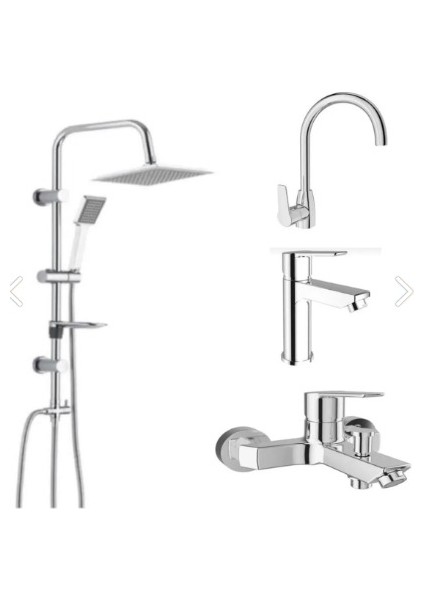 Mare Banyo+Lavabo+Mutfak Bataryası ve TEMA53260