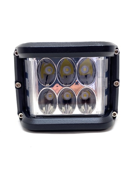 Off Road LED Projektör Çalışma Sis Lambası Beyaz 3 Modlu Beyaz Flashlı 12 Ledli ONP0524