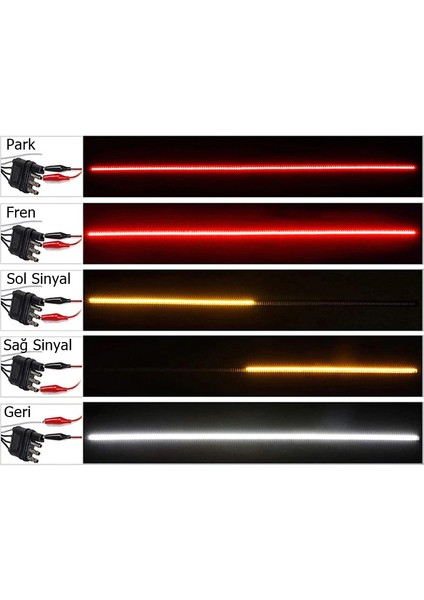 Oto Aksesuarcım Off Road 4x4 Bagaj Altı Kayan LED 5 Modlu 150CM