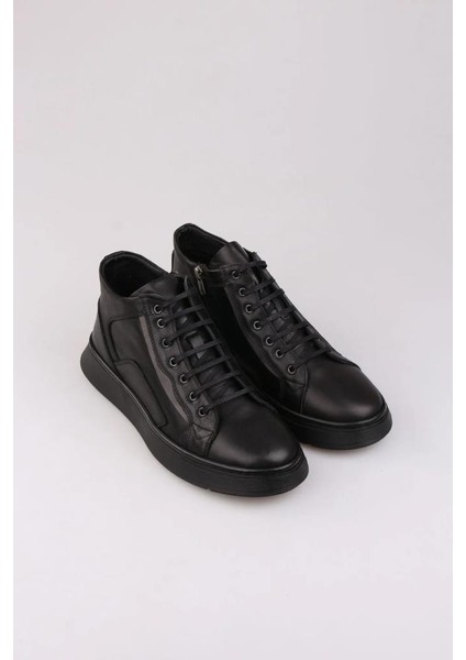 M6770 Yumuşak Esnek Deri Erkek Yarım Bot