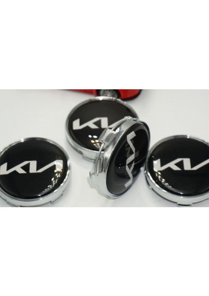 Kia Yeni Nesil Logo Jant Göbeği Kapak Seti 60MM