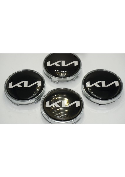 Kia Yeni Nesil Logo Jant Göbeği Kapak Seti 60MM