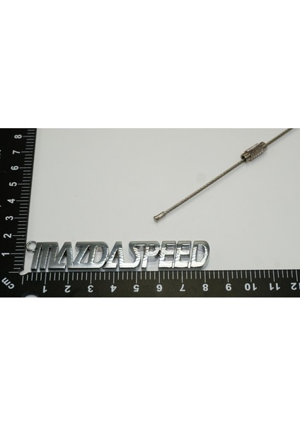 Mazda Speed Logo Krom Metal Çift Yön Halat Anahtarlık