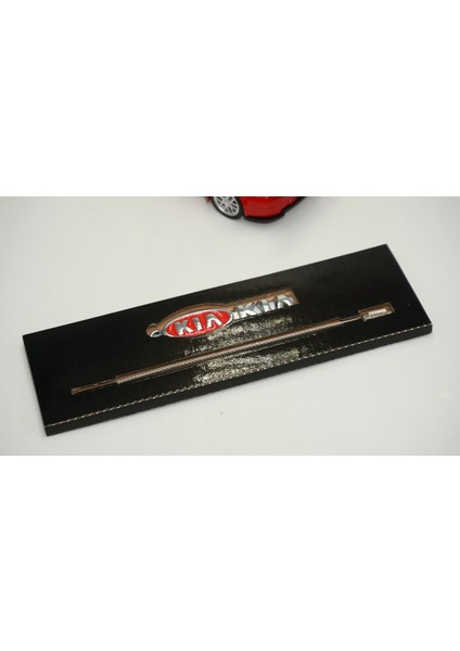 Kia Logo Krom Metal Çift Yön Halat Anahtarlık