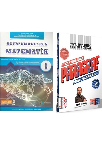 Antremanlarla Matematik 1 ve Benim Hocam Taktiklerle Paragraf Soru 2 Kitap Set