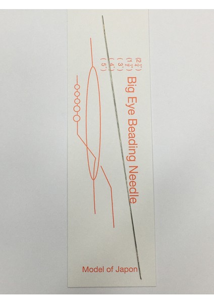 Karnıyarık Boncuk Iğnesi / Boncuk Dizim Iğnesi 13 cm