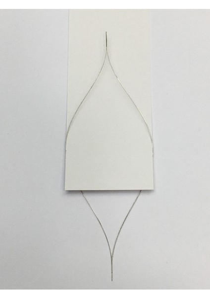 Karnıyarık Boncuk Iğnesi / Boncuk Dizim Iğnesi 13 cm modelleri