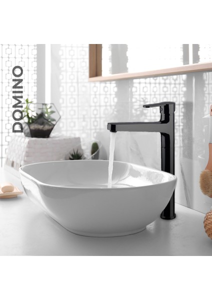 - Domino Çanak Tipi Lavabo Bataryası Siyah - 971001B fiyatları