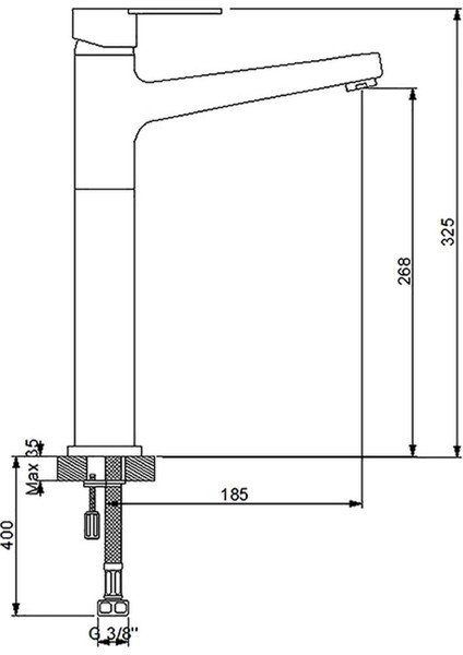 - Domino Çanak Tipi Lavabo Bataryası Siyah - 971001B modelleri