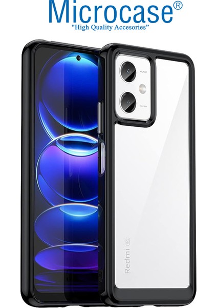 Xiaomi Redmi Note 12R Pro 6.67 Inch Shield Serisi Darbeye Dayanıklı Yarı Esnek Plastik Tpu Kılıf - AL8100 modelleri
