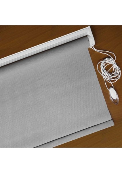 Sunscreen Hasır Dokulu Lüks Stor Perde Alüminyum Kasalı Yüksek Kaliteli - Koyu Gri modelleri