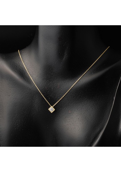 Kare Model Tektaşlı 14 Ayar Altın Set Takımı modelleri