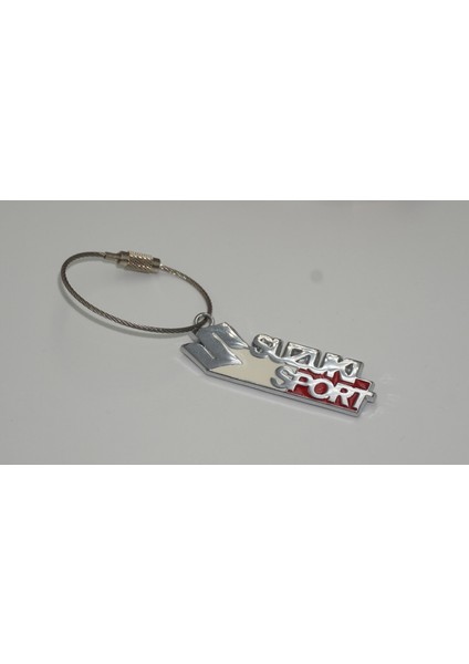 Suzuki Sport Logo Krom Metal Çift Yön Halat Anahtarlık indirimleri