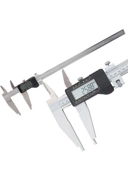 1000 mm Uzun Çift Çene Dijital Kumpas Çene Boyu 150 mm
