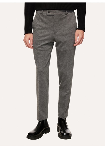 Gri Erkek Normal Slim Fit Chino Pantolon F3WM-PNT904