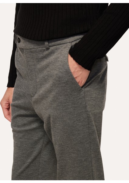 Gri Erkek Normal Slim Fit Chino Pantolon F3WM-PNT904