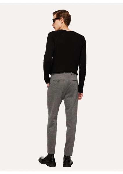 Gri Erkek Normal Slim Fit Chino Pantolon F3WM-PNT904