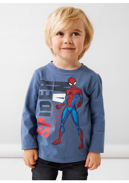 Mavi Erkek T-Shirt Nmmjany Spıderman Ls Top Noos Mar fiyatları