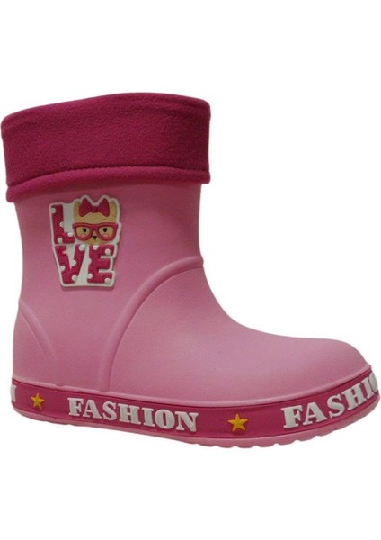 Pembe Fuşya Termal Çoraplı Çocuk Yağmur Botu fiyatları