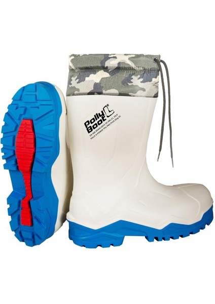 Power X-Power Beyaz /mavi (Boğazlı) Çizme