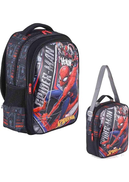 41317 Spiderman Erkek Çocuk Ilkokul Çantası + Beslenme Çant
