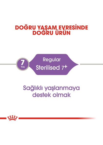 Sterilised +7 Yaşlı Kedi Maması - 3,5 kg