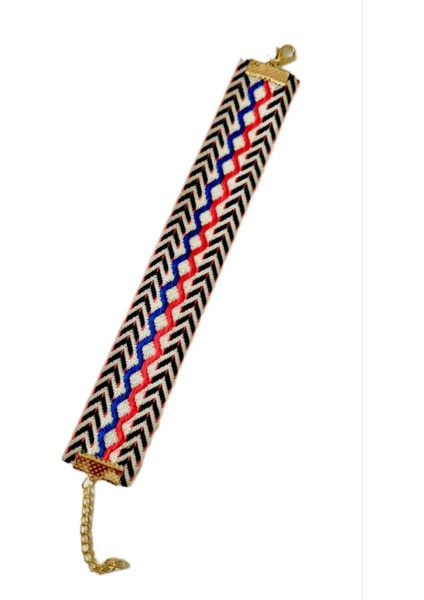 Dokuma Kumaş Tribal Bileklik