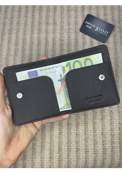 SL-06390 Çıtçıtlı Para Koyma Bölmeli Şık Erkek Cüzdanı & Kartlığı Sanat Leather fiyatları