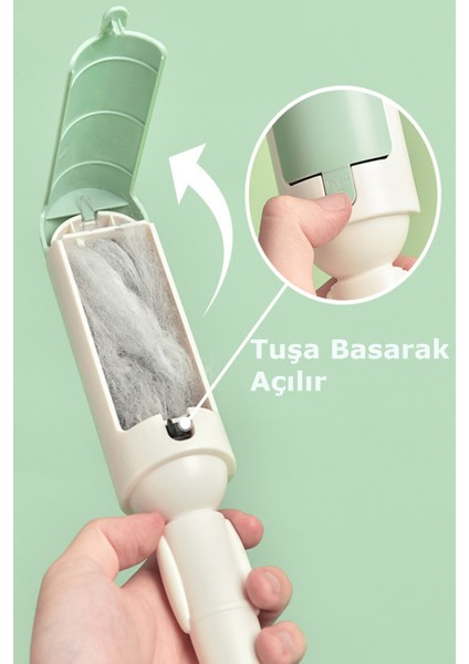 Çok Amaçlı Çift Yönlü Kedi Köpek Evcil Hayvan Yıkanabilir Kıl Tüy Tiftik Toplayıcı