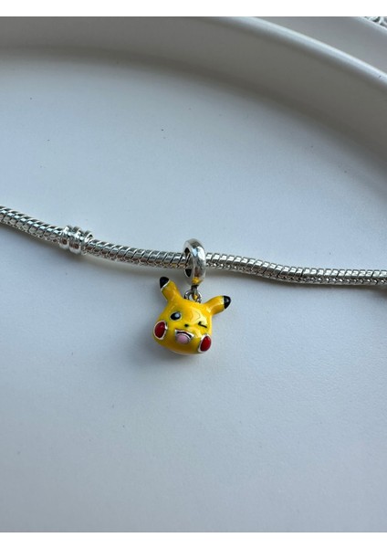 Gümüş S925 Damgalı Pikachu Sallantılı Charm fiyatları