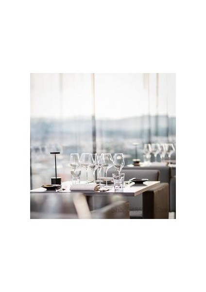 LED Bar Masa Lambaları Modern Restoran Yemeği Standı Işık Fikstür Şarj Edilebilir Taşınabilir Pil Masası Lamba Yemek Odası Ev Dekorasyonu (Gümüş) (Yurt Dışından)
